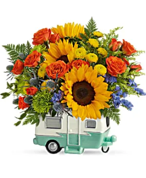 RETRO ROAD TRIPPER FLOWER ARRANGEMENT